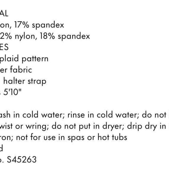 Kate Spade Swim Garden Plaid Classic Bandeau One-piece Swimsuit Medium - Picture 3 of 6